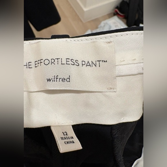 Aritzia Wilfred Effortless Pant Sz 12 Black - Picture 9 of 15